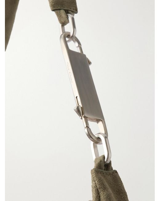 Rick Owens Natural Gemini Suede Tote Bag for men