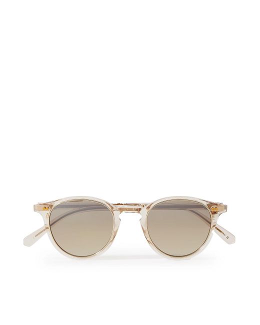Mr. Leight Natural Marmont Ii Round-frame Acetate Sunglasses for men