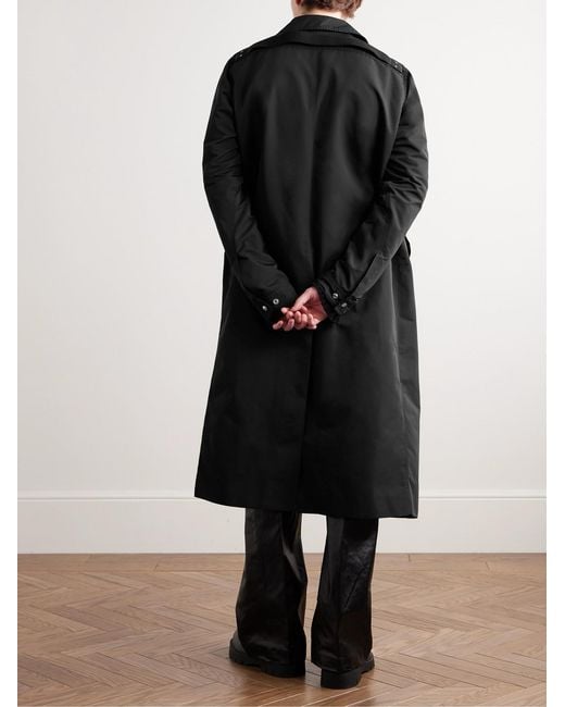 Rick Owens Black Brad Shell Coat for men