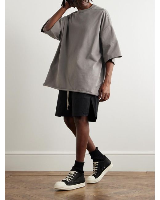 Rick Owens Gray Tommy Cotton-jersey T-shirt for men