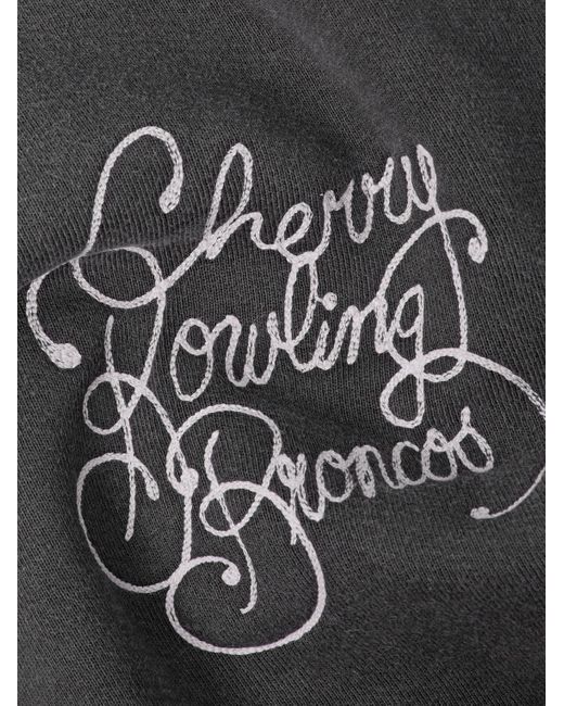 CHERRY LA Bowling Broncos Sweatshirt aus bedrucktem Baumwoll-Jersey mit Logostickerei in Gray für Herren
