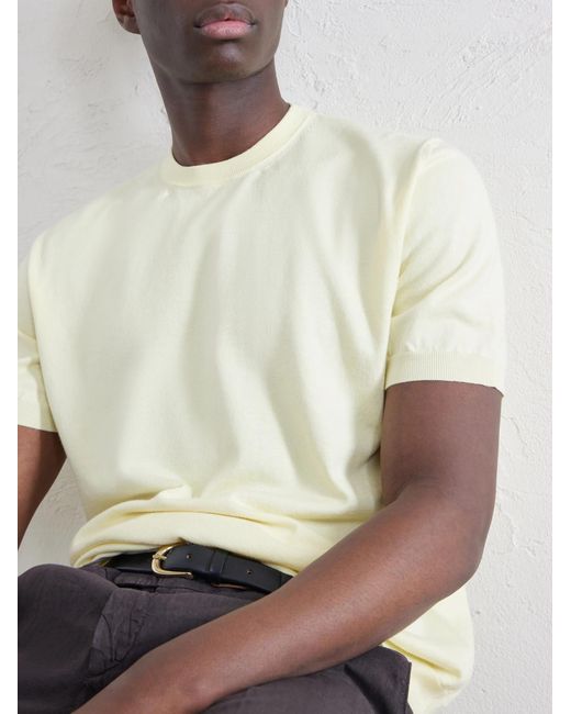 Boglioli Natural Garment-Dyed Cotton-Jersey T-Shirt for men