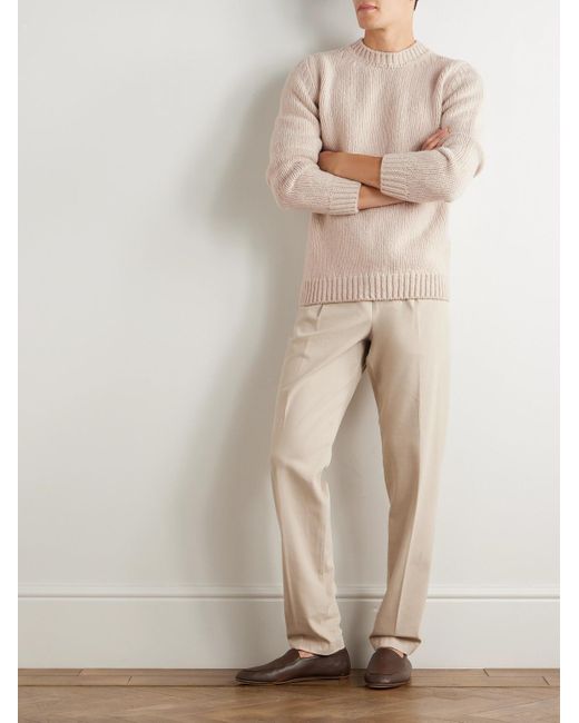 Eleventy Natural Slim-Fit Wool Sweater for men