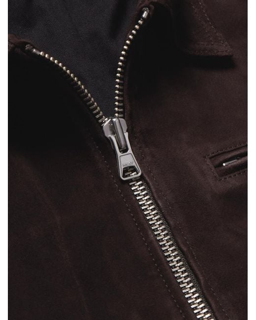 NN07 Black Owen 90031 Suede Jacket for men