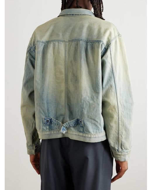 A.PRESSE Blue Denim Jacket for men