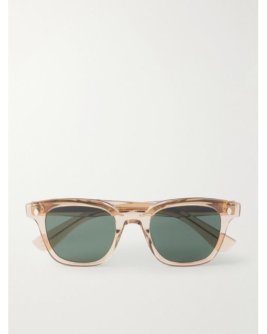 Garrett Leight Green Broadway D-Frame Acetate Sunglasses for men