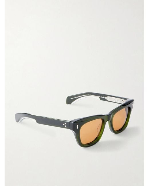Jacques Marie Mage Black Dealan Square-frame Acetate Sunglasses for men