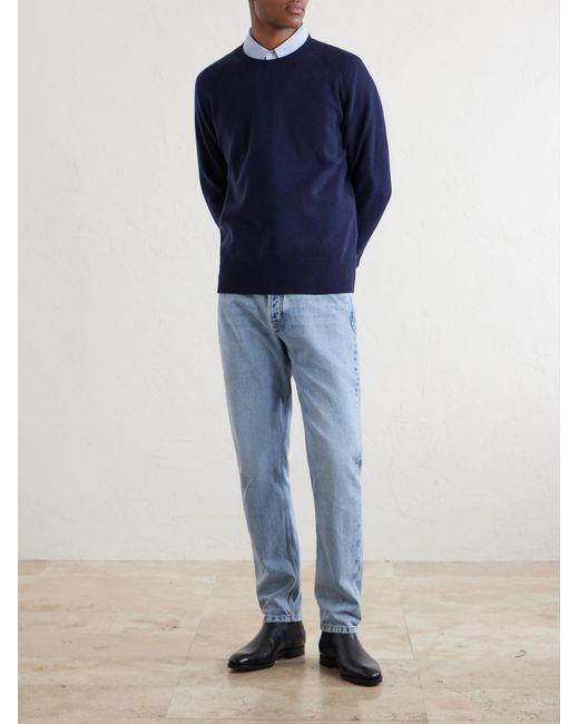 Eleventy Blue Wool Sweater for men