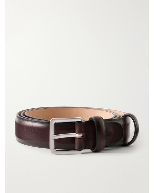 Mr P. Brown 3Cm Leather Belt for men