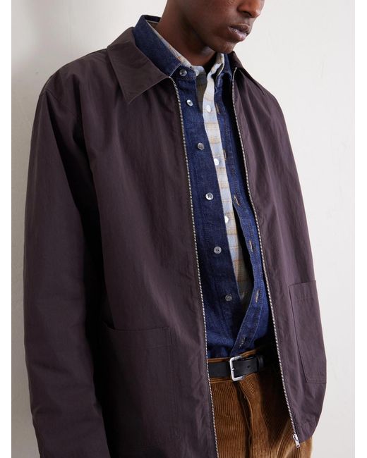 NN07 Purple Virgil 5024 Organic Cotton Overshirt for men