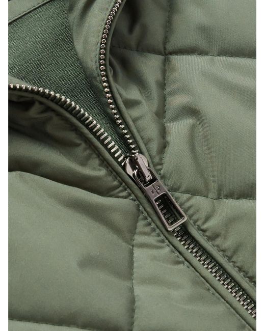 Loro Piana Green Ampay Quilted Windwish Gilet for men