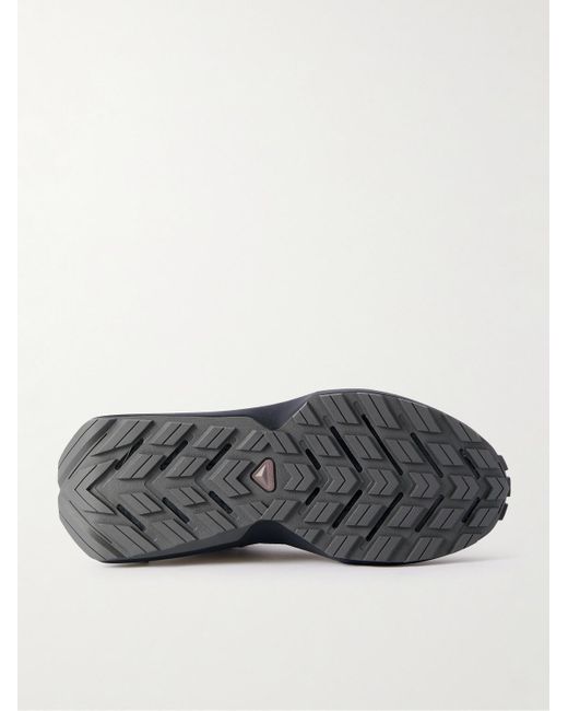 Salomon Gray Odyssey Elmt Gore-tex® Suede-trimmed Mesh Sneakers for men
