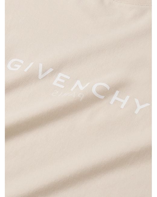 T-shirt in jersey di cotone con logo Archetype di Givenchy in Natural da Uomo