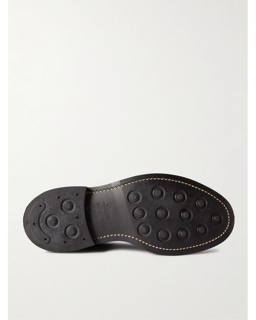 Tricker's Black Tricker's Bourton Leather Brogue Shoes for men