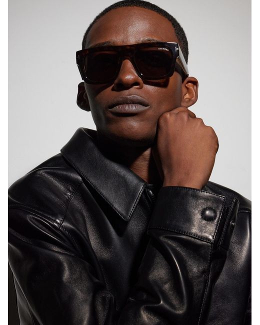 Tom Ford Multicolor Square-Frame Acetate Sunglasses for men