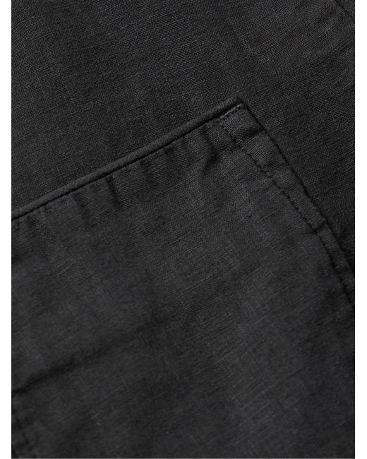Rag & Bone Black Evan Linen Chore Jacket for men