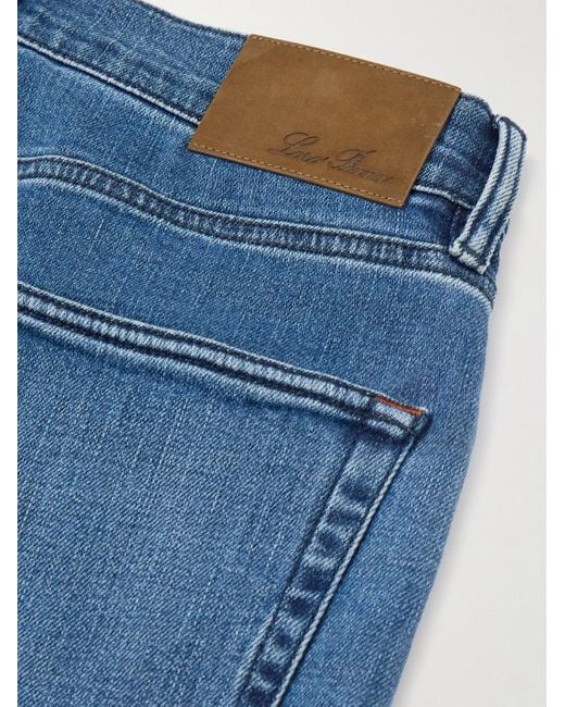 Jeans Slim-Fit di Loro Piana in Blue da Uomo