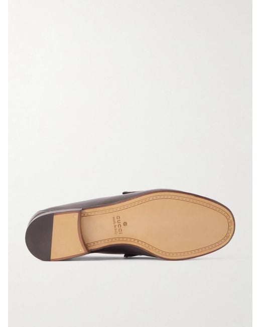 Gucci Brown Horsebit 1953 Embellished Leather Loafers for men