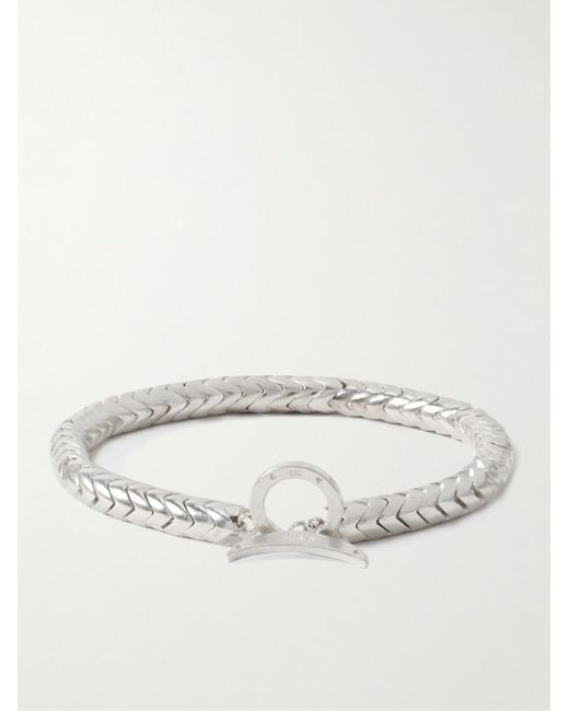 Mikia Natural Silver Bracelet for men