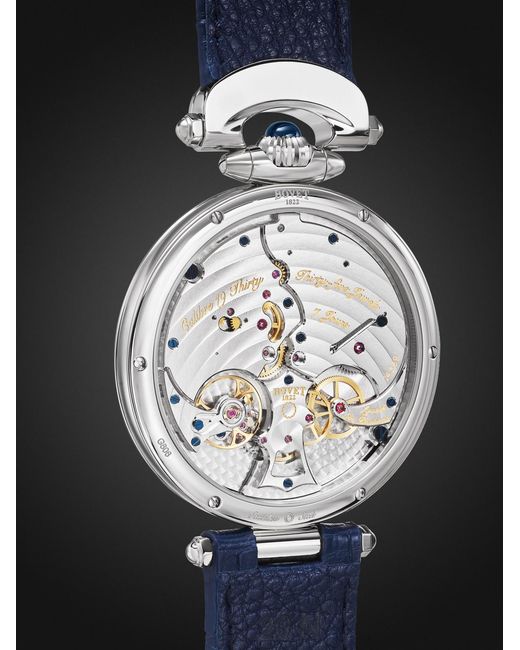 Bovet Black 19Thirty Hand-Wound Stainless Steel Watch, Ref. Nts0104 for men