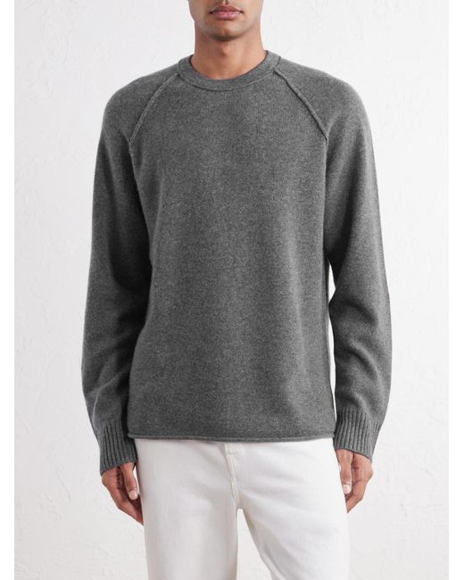 James Perse Gray Cashmere Sweater for men
