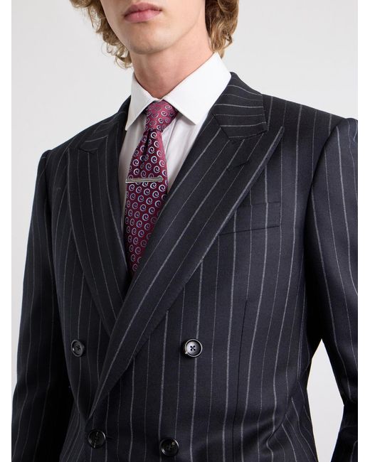 Charvet Purple 8.5Cm Silk-Jacquard Tie for men