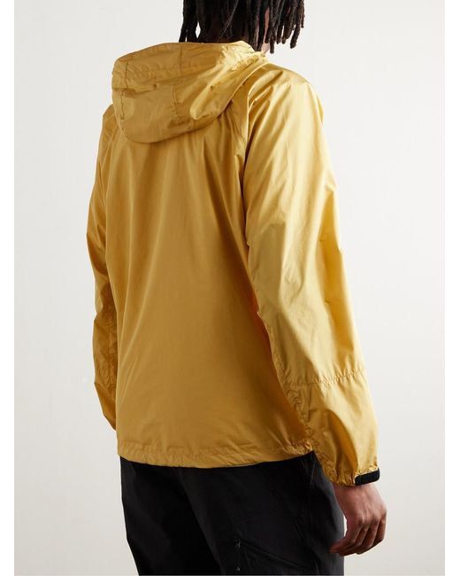 Goldwin Yellow Ripstop Hooded Jacket for men