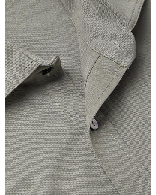 STÒFFA Gray Cotton-Canvas Shirt for men