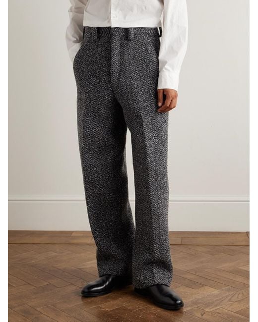Zegna Gray Straight-leg Wool And Cashmere-blend Suit Trousers for men
