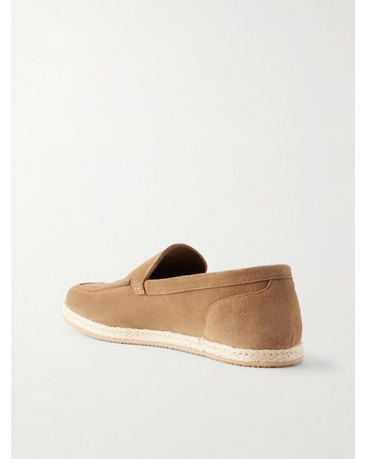 Mr P. White Suede Espadrilles for men