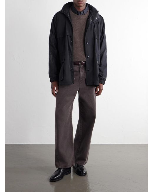A.P.C. Blue Valery Logo-Printed Shell Jacket for men