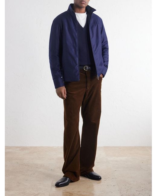 Sease Blue Cashmere Sweater for men