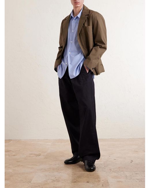 Margaret Howell Blue Cotton-poplin Shirt for men