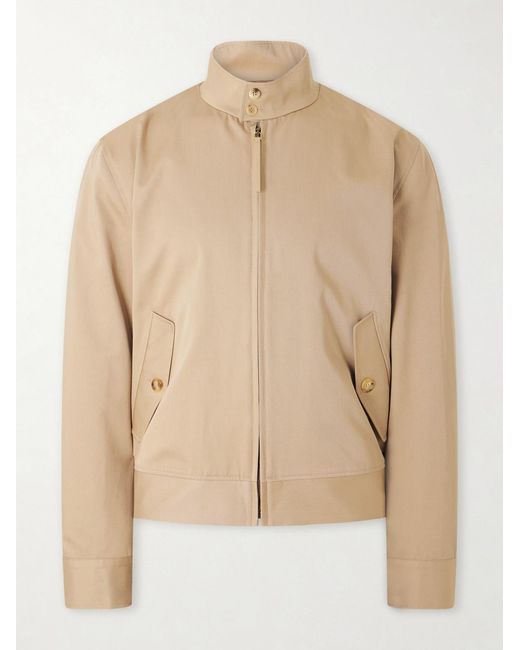 Gabriela Hearst Natural Cotton-twill Harrington Jacket for men