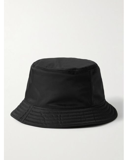 Givenchy Black Logo-embroidered Shell Bucket Hat for men