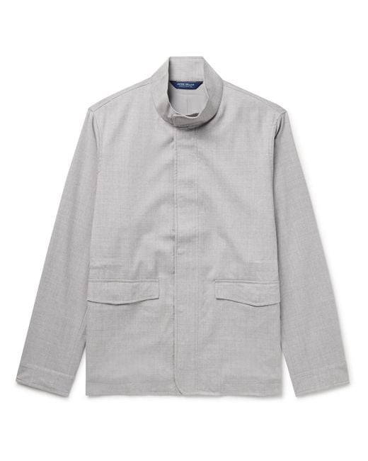 Peter Millar Gray Excursionist Lite Wool Jacket for men