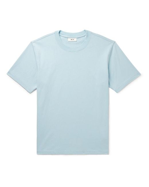 NN07 Blue Adam 3209 Pima Cotton-jersey T-shirt for men