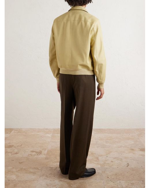 Tom Ford Natural Leather Blouson Jacket for men