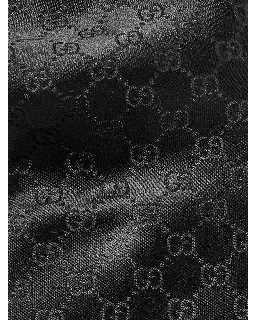 8Cm Logo-Jacquard Silk Tie di Gucci in Black da Uomo