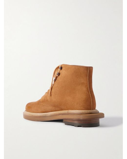 J.M. Weston Brown Sacai Nubuck Boots for men