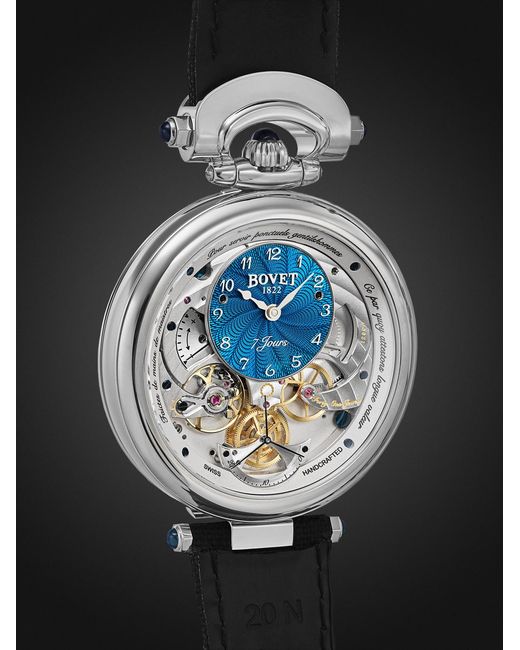 Bovet Black Monsieur Limited Edition Hand-wound Titanium Watch for men