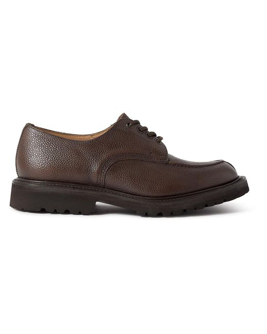 Tricker's Brown Kilsby Full-grain Leather Oxford Shoes for men