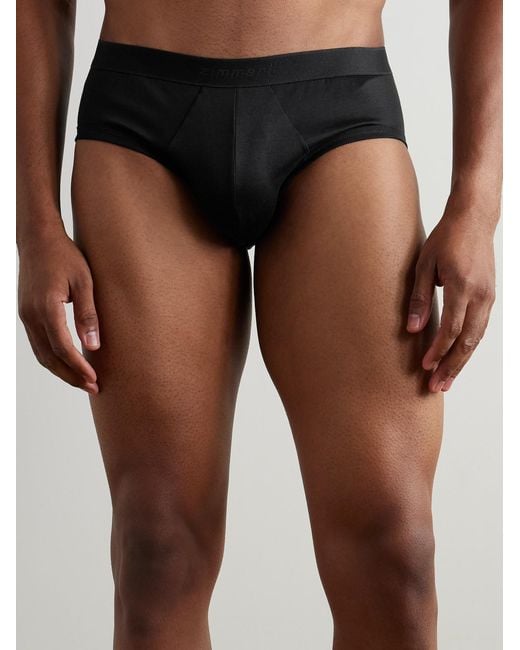 Zimmerli of Switzerland Black Sea Island Cotton Briefs for men