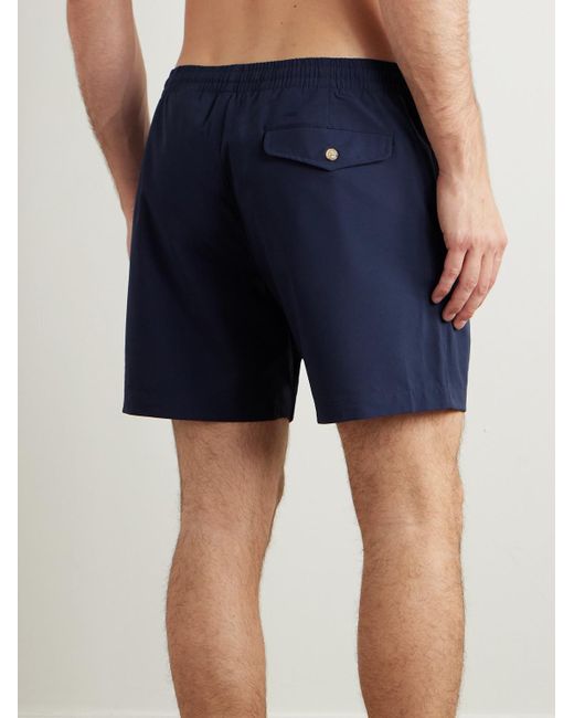 Polo Ralph Lauren Blue Prepster Straight-Leg Mid-Length Recycled Swim Shorts for men