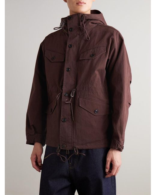 FRIZMWORKS Red French M47 Cotton And Nylon-Blend Parka for men