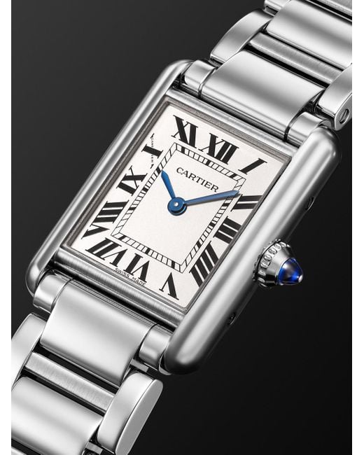 Cartier Black Tank Must De Small 29.5Mm Stainless Steel Watch, Ref. No. Wsta0107 for men