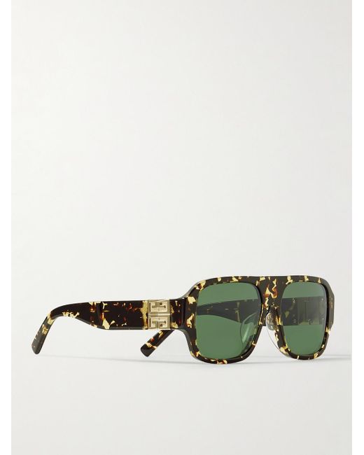 Givenchy Green D-Frame-Tone And Acetate Sunglasses for men