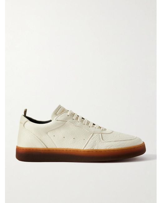 Officine Creative White Asset 001 Deerskin Sneakers for men