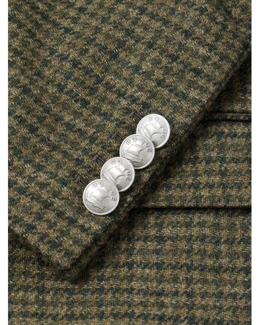 Bode Green Morris Houndstooth Wool Suit Jacket for men