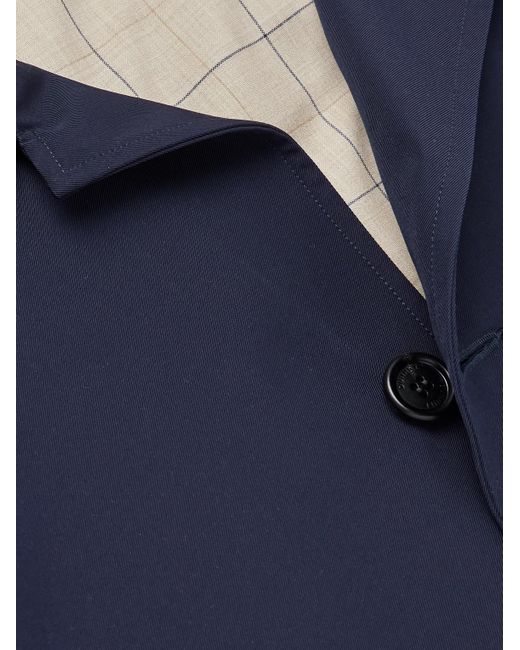 Dunhill Blue Twill Shirt Jacket for men